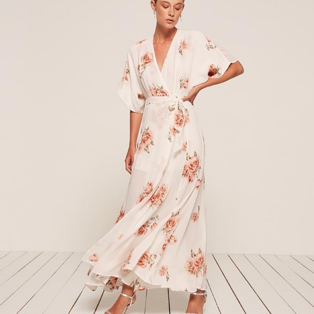 XL Reformation Floral Winslow Dress